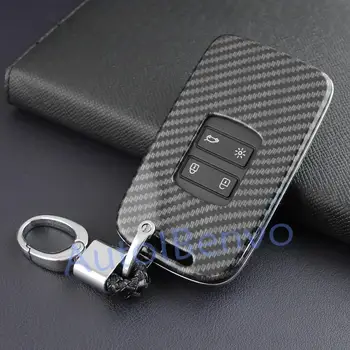 

Carbon Fiber Car Flip Key Protect Shell For Renault Koleos Kadjar Megane Espace Talisman Keychain Accessories
