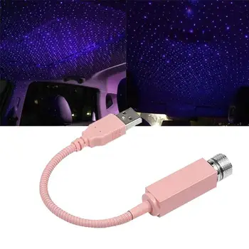

Car LED Atmosphere Light Car Interior Decoration Roof Armrest Box Star Sky Projection Lamp Multifunction USB LED Atmosphere Lamp