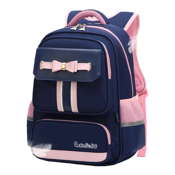 

2020 New Bow School Bags For Girls Boys Pattern Book Backpacks Children Orthopedic Backpack Primary Mochila Infantil Grade 1-3-4