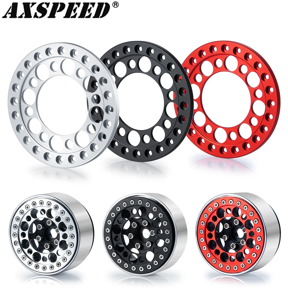 AXSPEED 4 шт. колесо радиоуправляемого автомобиля внешнее кольцо Beadlock для 1 9 &quotобода