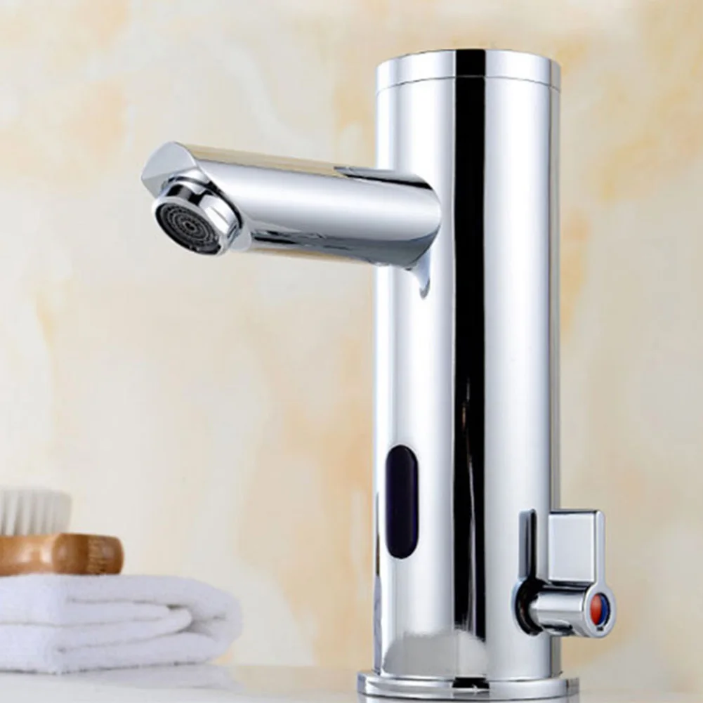 

Heat Resistant Easy Install Durable Sensor Bathroom Automatic Sink Home Kitchen Faucet Decorative Smooth Hot Cold Accessories