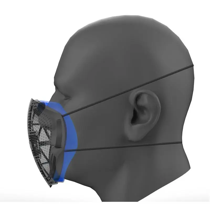 Adjustable PM2.5 Anti-dust Pollution Mask Replaceable Breathing valve activated carbon gasket Mouth Nose Disconnect-type Mask 4
