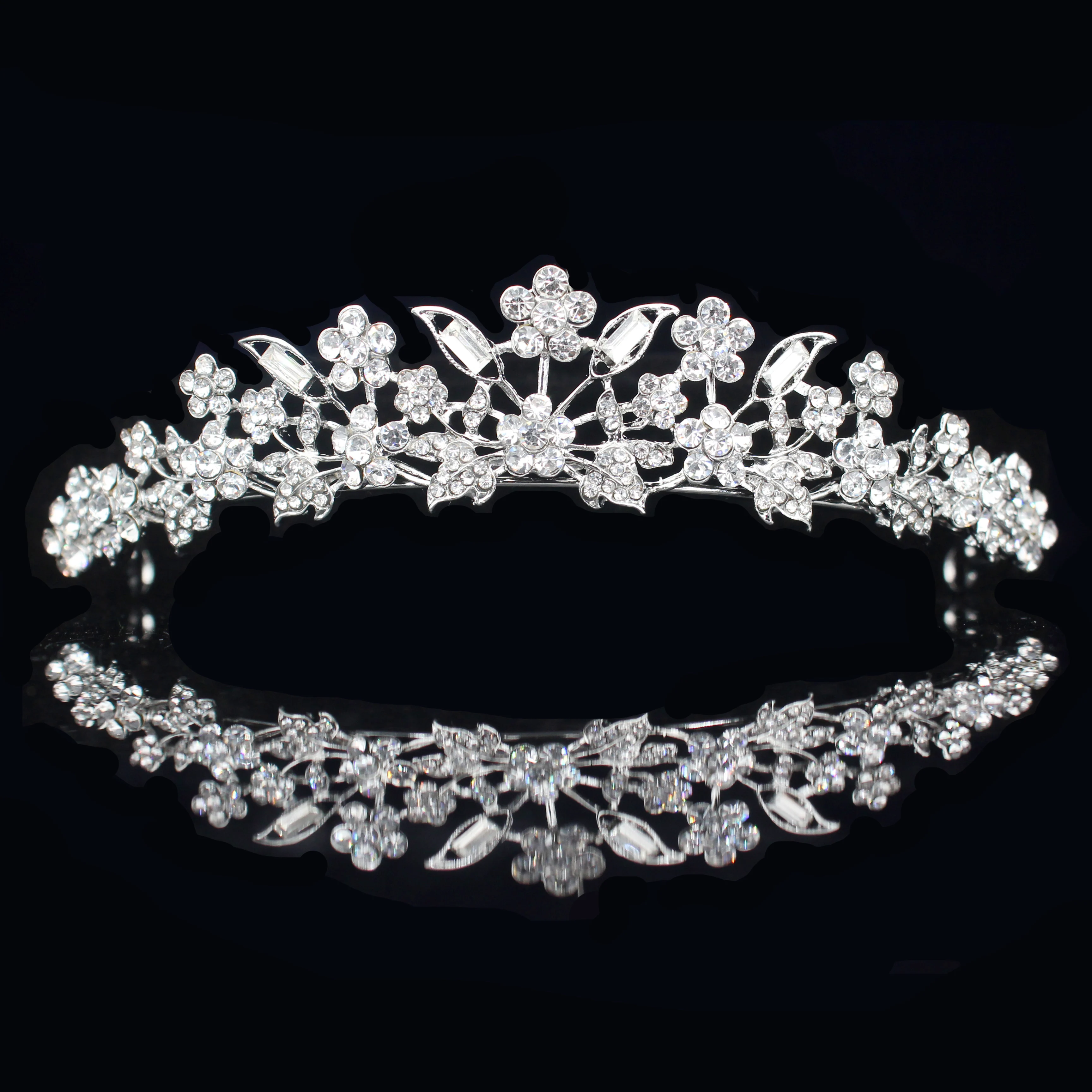 Baroque Crystal Bridal Tiaras and Crowns Wedding Bride Head Jewelry for Women Prom Headpiece Diadem Hair Ornaments