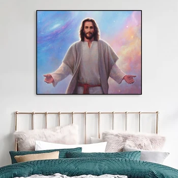 

Jesus Painting Canvas Art Portrait Of Christ Poster Wall Art Classic Posters And Prints Christian Decor Pictures Room Decoration