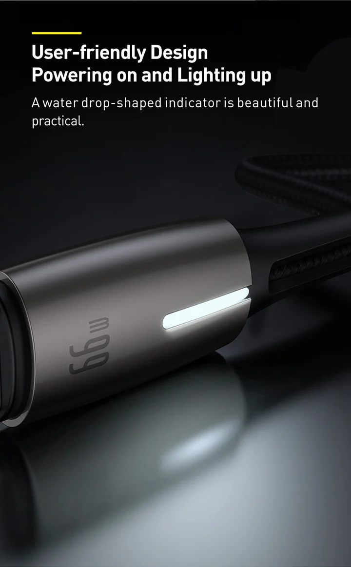 Baseus 66W 6A USB Type C Super Charge Cable 6