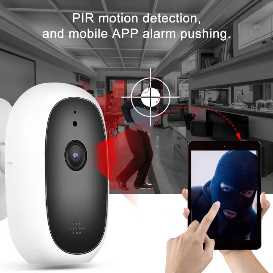 110 240 В Мини 720P HD беспроводной Wifi инфракрасный пироэлектрический видеоняня