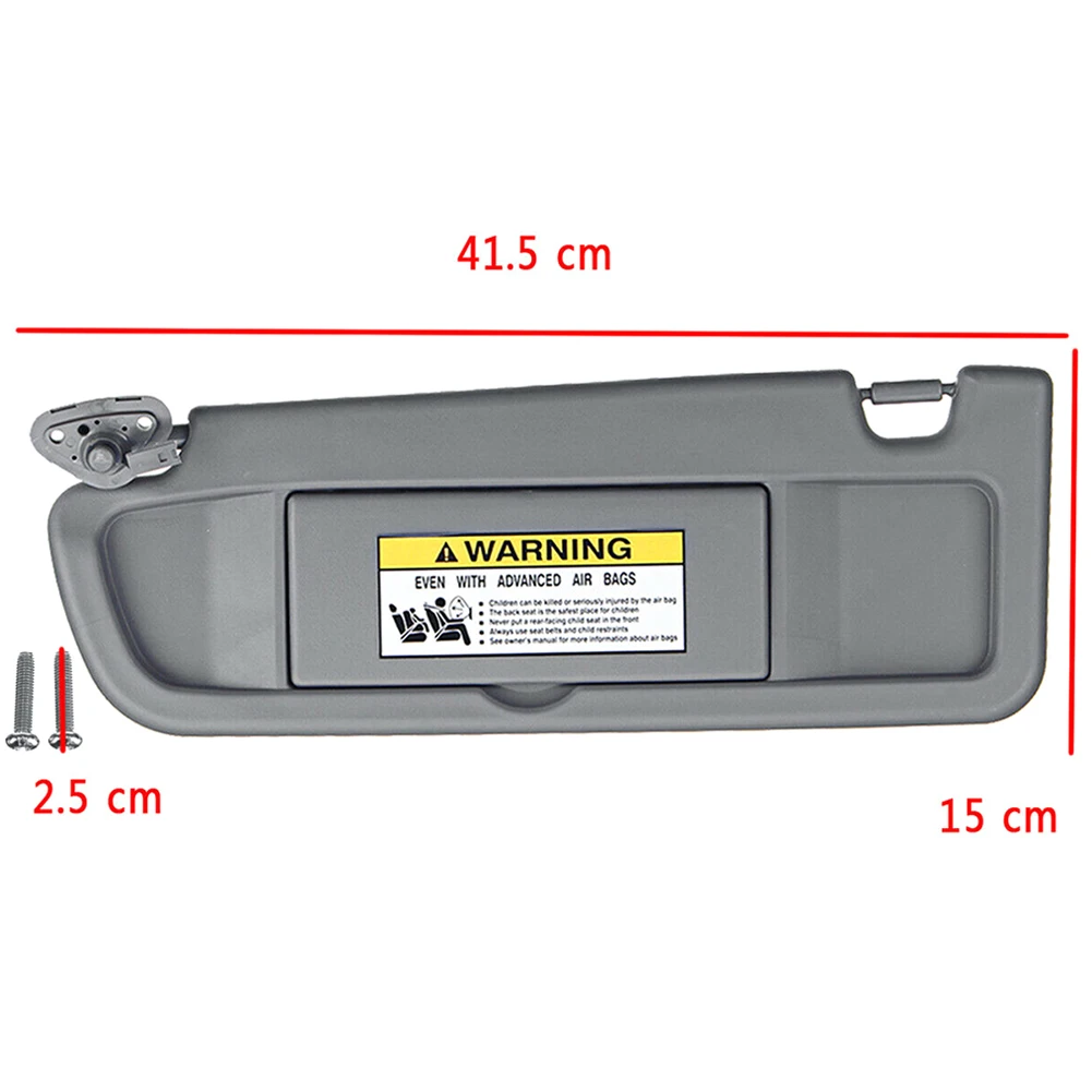 Front Left Driver Side Sun Visor Replacement Accessories Parts for Car Vehicle DXY88