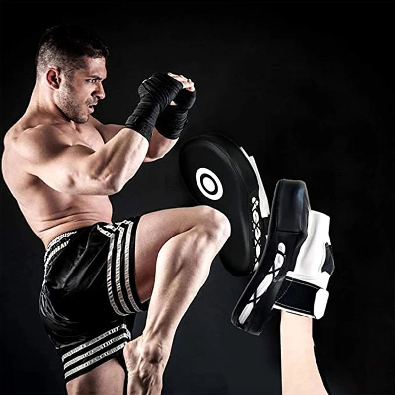 2pcs Kick Boxing Gloves Pad Punch Hand Target MMA Thai Free Fight Pad Kit Karate Mitt Focus Sanda Fitness Training Equipment