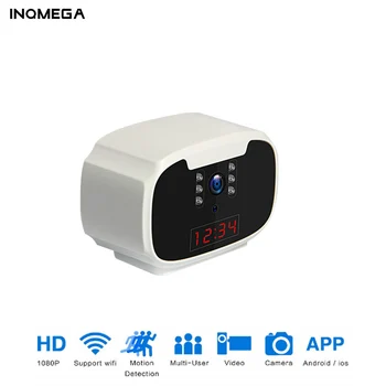 

INQMEGA Mini 1080P WiFi Camera Wireless Clock Camera Home Security Camera IP CCTV Surveillance IR Night Vision Motion Detect