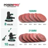 POSENPRO Sandpaper 180mm /215mm holes Sanding paper 100-320grit Electric Drywall Sander Polisher Aluminium Oxide Hook and Loop ► Photo 2/6