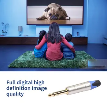 

Audio splitter extension cable 6.35 Mm Jack Male Connector Stereo To Female Connector audio cables For Microphone cables