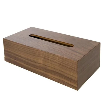 

Napkin Case Hotel Simple Office Tray Storage Wooden Tissue Box Kitchen Living Room Paper Holder Bedroom Desktop