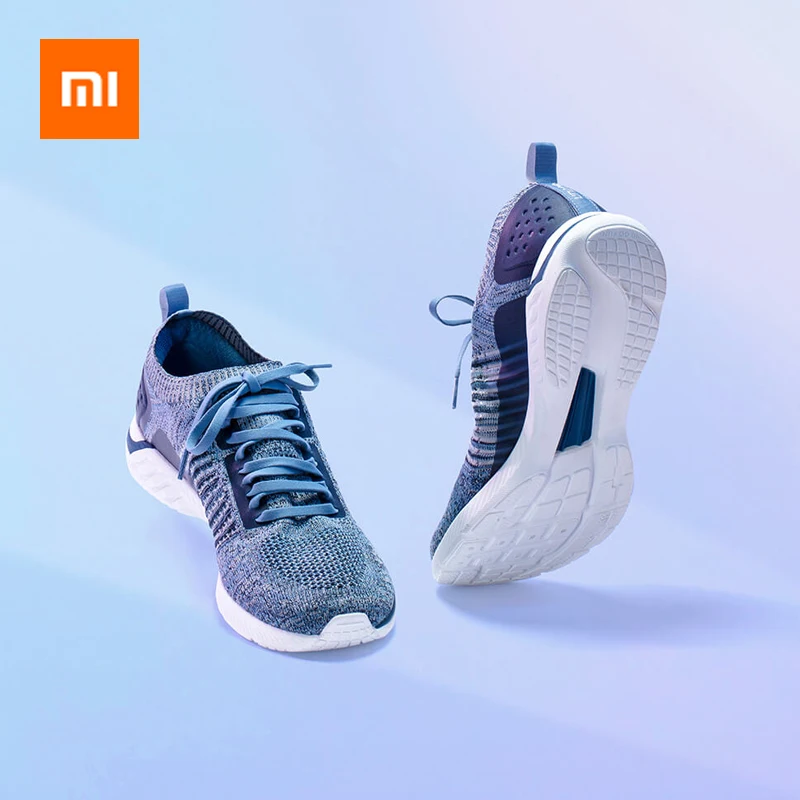 

Xiaomi Men Running Shoes Outdoor Walkng Jogging Sports Sneakers Super Light Breathable Air Mesh Gym Elastic Knitting Vamp Tennis