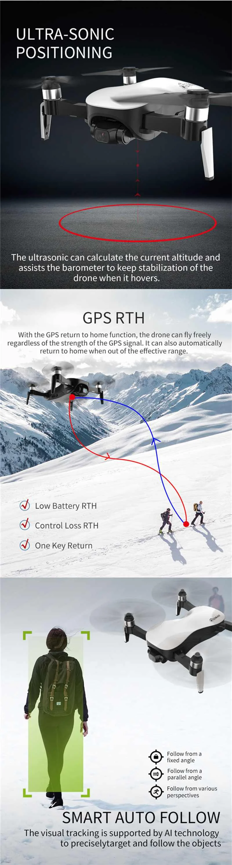 EX4 5G WI-FI 1,2 км с видом от первого лица gps с 4KHD Камера Дрон Квадрокоптер с дистанционным управлением 3-осевой стабильный Gimbal 25 минут времени полета RTF Дрон