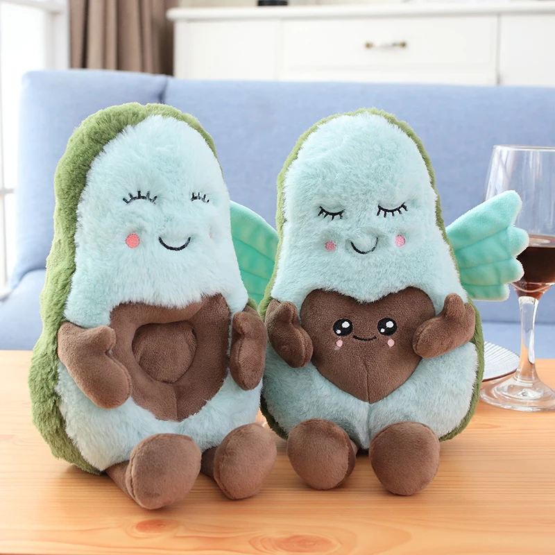 

22CM Cute Couple Avocado Stuffed Plush Toy Filled Doll Cushion Pillow Child Child Christmas Gift Girl Baby Girl