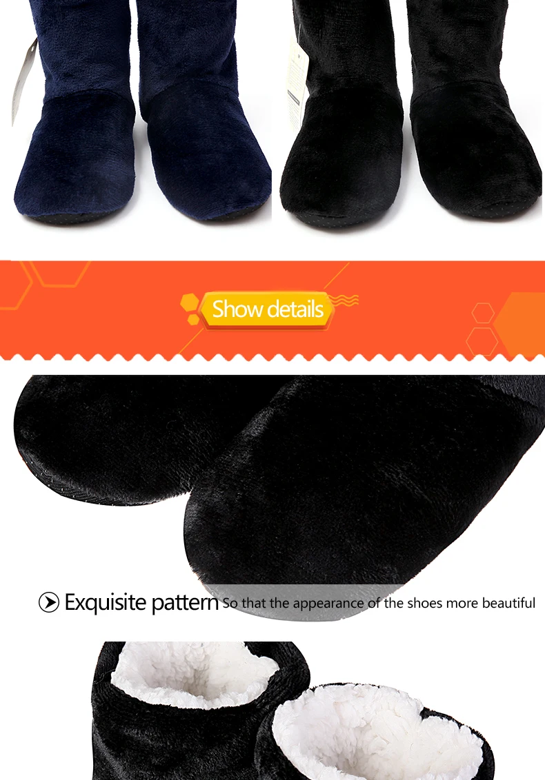Glglgege/Высококачественная зимняя теплая обувь домашняя обувь на мягкой нескользящей подошве теплые плюшевые домашние сапоги для мужчин и женщин, домашние тапочки