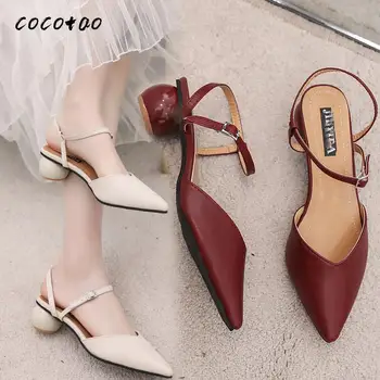 

Sandals Women 2020 New Summer Fashion Baotou With A Word Buckle Wild Fairy Style Thick With Roman Women's Shoes