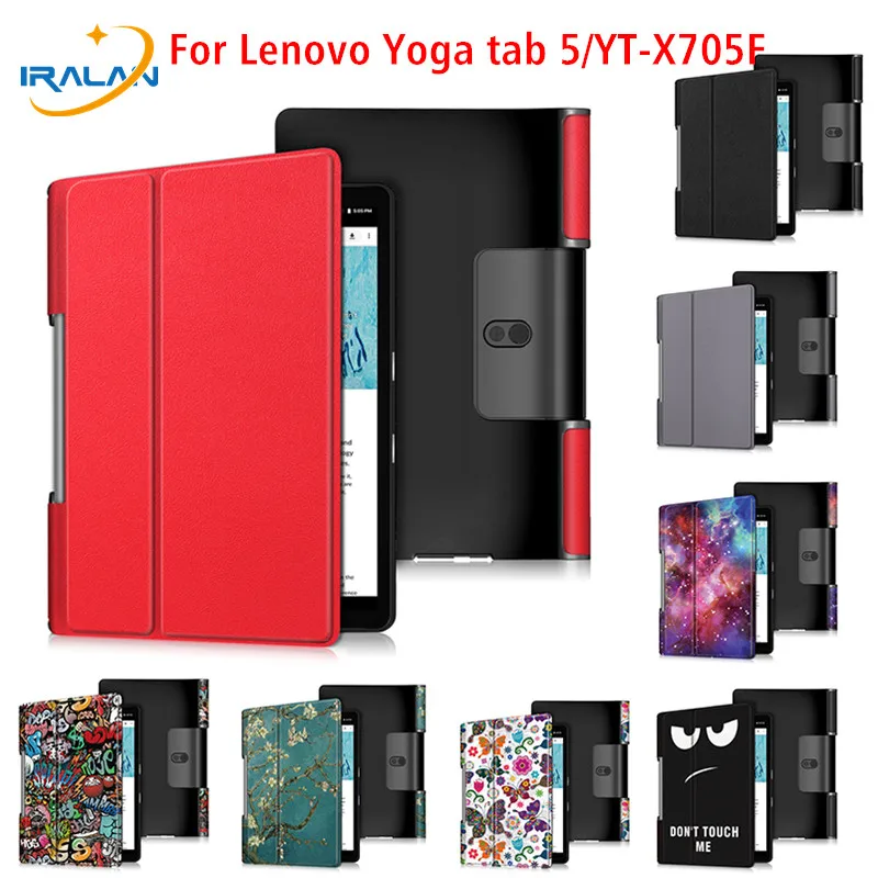 Смарт чехол для Lenovo Yoga Tab 5 YT X705F 2019 подставка из искусственной кожи планшета Smart 10 1