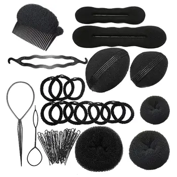 

Hair Styling Tool Hair Braiding Twist Curler Styling Set Hairpin Holding Hair Braiders Pull Hair Needle Ponytail Accessories
