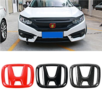 

3Pcs/Set Front Emblem Rear Trunk Badge Steering Wheel Center Sticker For Honda Civic Accord Crider City XR-V CR-V Inspire Envix