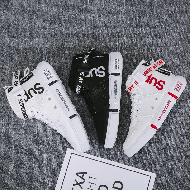 Новинка 2020 дышащие мужские хип хоп ботинки для скейтбординга высокие уличные