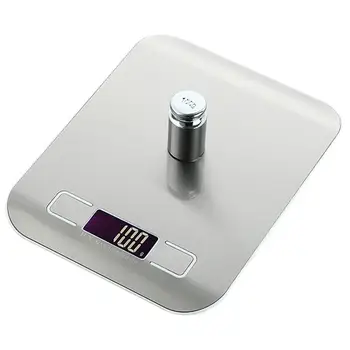 

5KG/10KG Household Kitchen Scale Electronic Food Scales Diet Scales Measuring Tool Slim LCD Digital Electronic Weighing Scale