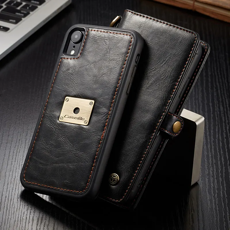 

For IPhone 11 Pro XS Max 7 8 Plus Phone Case Vintage Flip Cover Genuine Leather Magnetic Back Case for IPhone X XS Max XR 11Pro