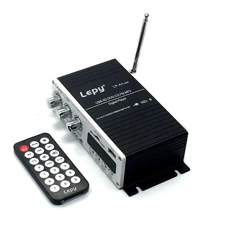 Bluetooth мини усилитель мощности аудио автомобиля Hi-Fi усилитель MP3 FM USB SD AUX автомобильный домашний динамик усилитель автомобильный
