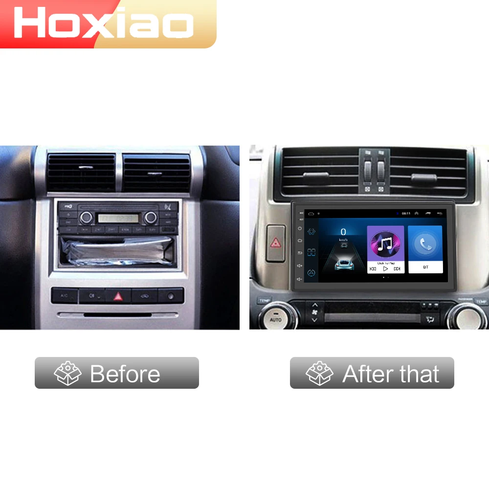 Автомобильный мультимедийный плеер 2 din Android 8 1 GPS Wifi DAB FM Bluetooth 7 дюймов USB без DVD