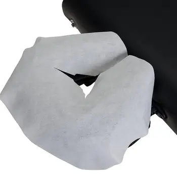 뷰티 살롱 스파 마사지 쿠션 일회용 마사지 머리 받침 패드 얼굴 구멍 베개 커버 페이스 타올 200 개/100 개, 28.5x28.5cm