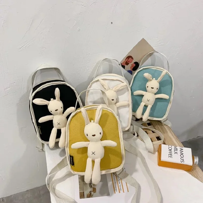 

Kids Baby Bags Animals Cartoon Doll Toy Children Shoulder Bag for Kindergarten Rabbit Girl Plush Ladies Multi-function Backpacks