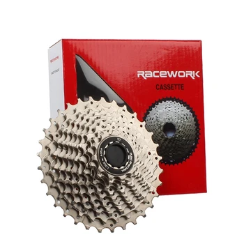 

RaceWORK Road Bike Cassette 11 Speed Gravel Ultralight Bike Freewheel Sprocket for Shimano Sram Silver
