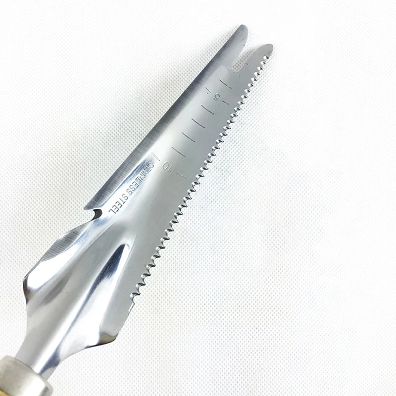 EASY-1Piece из нержавеющей стали садовая Лопата ручной Weeder с Sawtooth консервный нож деревянная ручка копка почвы садовый нож