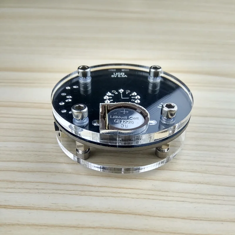 GHXAMP IN-14 однотрубные светящиеся часы Nixie Трубка аудио аксессуары для дома Diy USB 5V