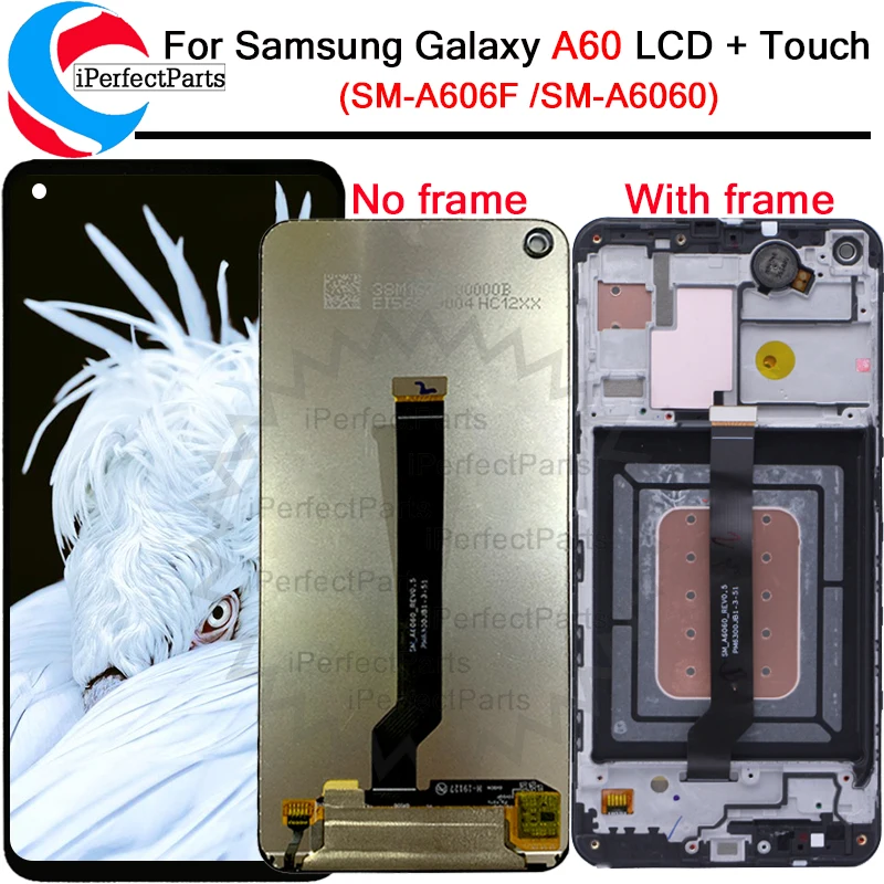 Для samsung Galaxy A60 ЖК-дисплей с сенсорным экраном дигитайзер сборка SM-A606F/DS SM-A6060 экран Запчасти для samsung A60 lcd