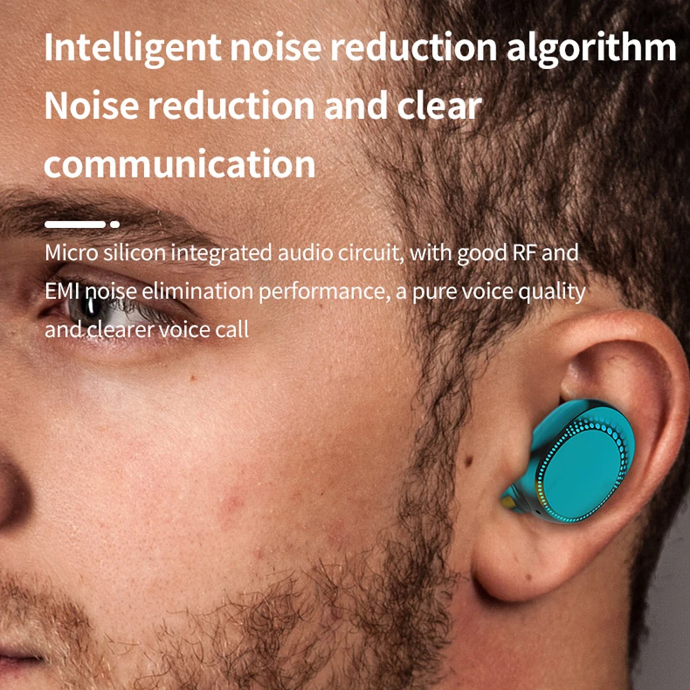 TWS Bluetooth 5 0 Earphones 2200mAh Charging Box Wireless Headphone 9D Stereo Sports Waterproof Earbuds Headsets With Microphone