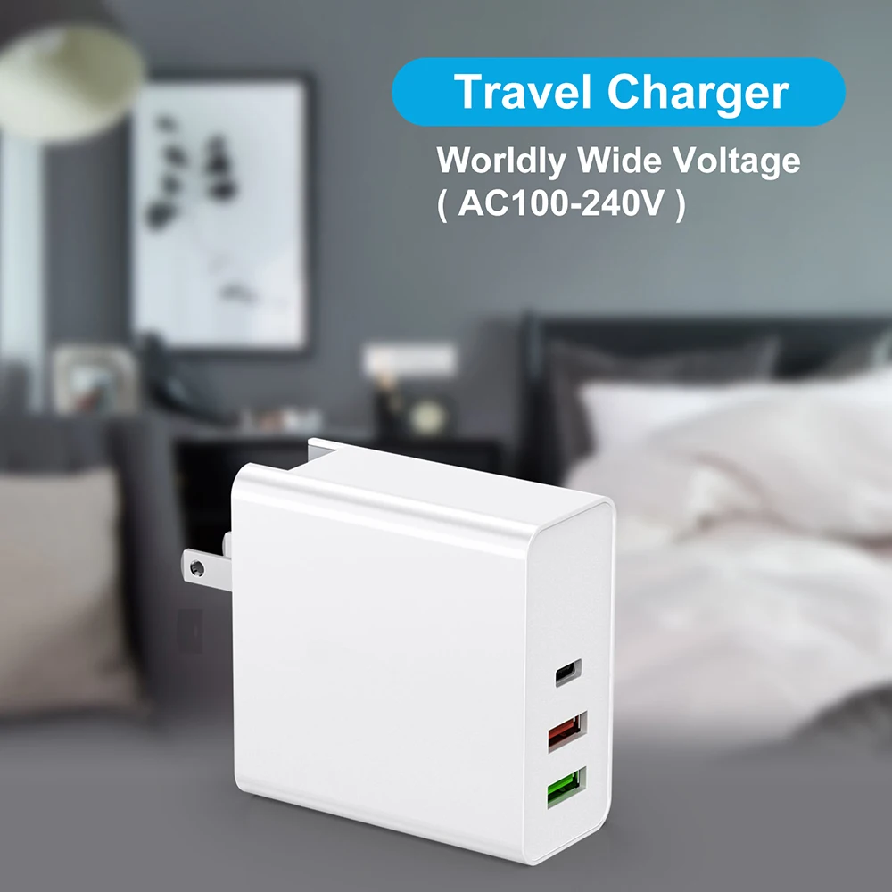 60W Quick Charger Adapter PD QC 3.0 Type C USB Charge For iPhone Samsung Xiaomi Huawei FCP Fast Wall Phone Charger EU UK US AU