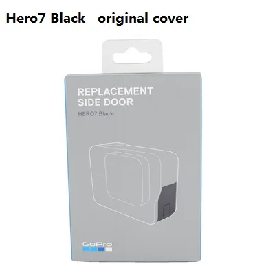 Для GoPro Hero 4 5 6 7 черный оригинальные аксессуары Рамка передняя дверь Лицевая панель/стекло с УФ фильтром объектив/батарея USB чехол - Цвет: 7 original Cover