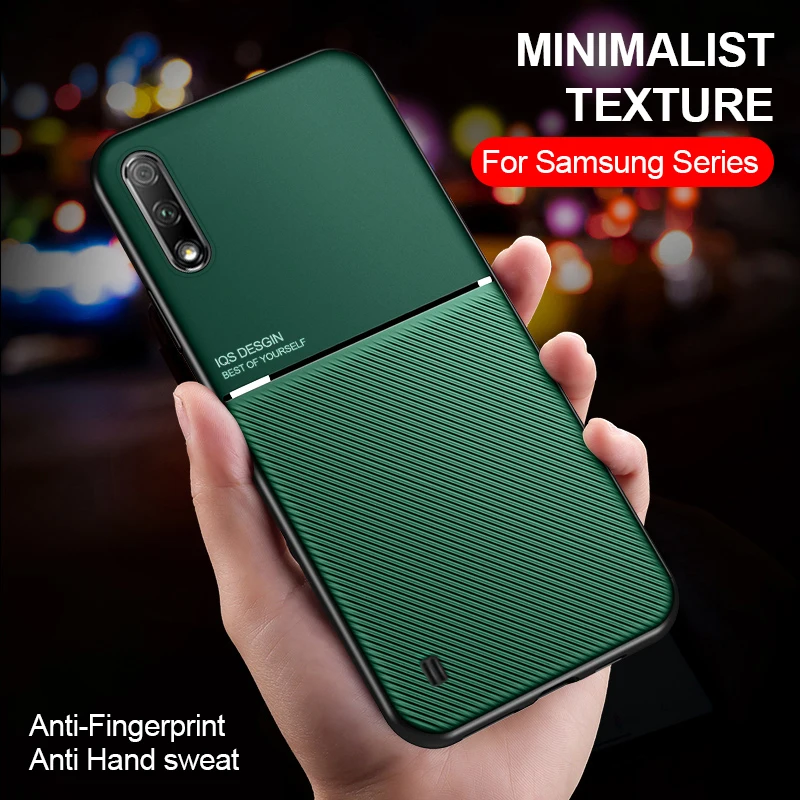 Роскошный силиконовый защитный чехол для Samsung A01 с магнитным автомобильным