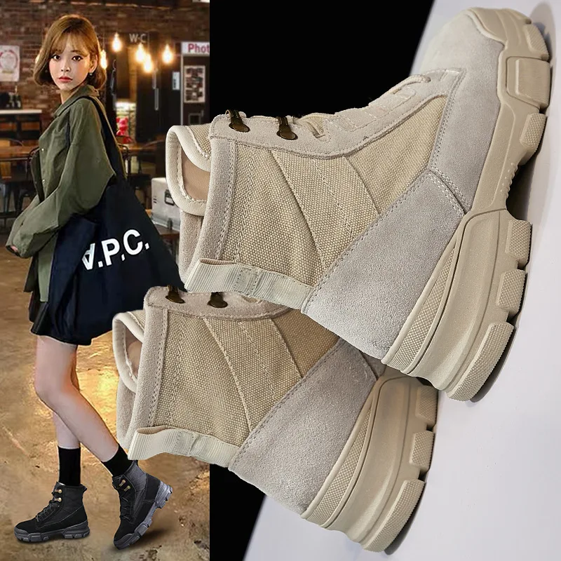 

Black And White with Pattern Martin Boots Women's Summer Breathable Hight-top Cool GIRL'S Tube Locomotive Cool 2019 New Style WO