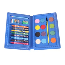 24PCS Art Supplies Professional School Portable Painting Set Kids Gift Drawing Artist Watercolor Pen Crayon Stationery Student