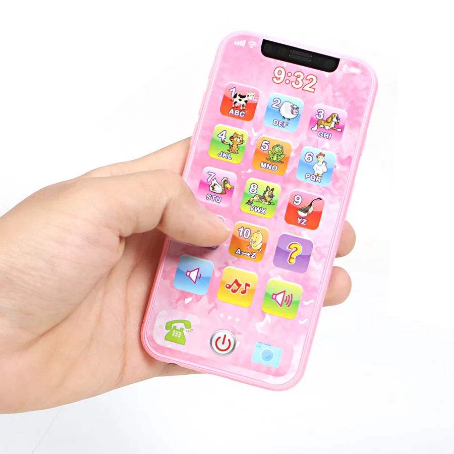 Toys Mobile Phone for Kids Educational 14 Months 1 Year Baby Mobile Musical Phones Girls Children Battery Cell Fone Chirstmas russian (6)
