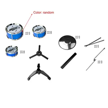

Children Musical Instrument Toy 5 Drums Simulation Jazz Drum Kit with Drumsticks Educational Musical Toy for Kids