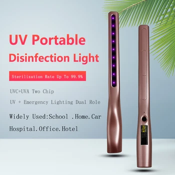 

Funrover Portable UV Disinfection Sterilizer Lamp USB Power Germicidal Light Handheld Disinfection UV Ultraviolet lamp for Home