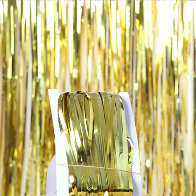 Sparkling Tinsel Foil Curtain - Party Backdrop & Wedding Decoration