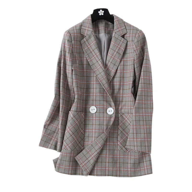 

Leisure Long Sleeves Office Suit Jacket Abrigos Mujer Invierno 2020 Women Coat Casacos Manteau Femme Hiver D6039