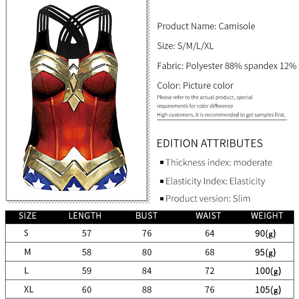 Sports T Shirt Yoga Top Yoga Shirt Sports Shirt Sports Tank Women Sleeveless Shirts Sport Vest Superhero 3D Print Quick Dry Yoga Tops Elastic Running Undershirt Gym Fitness Tank Top Female