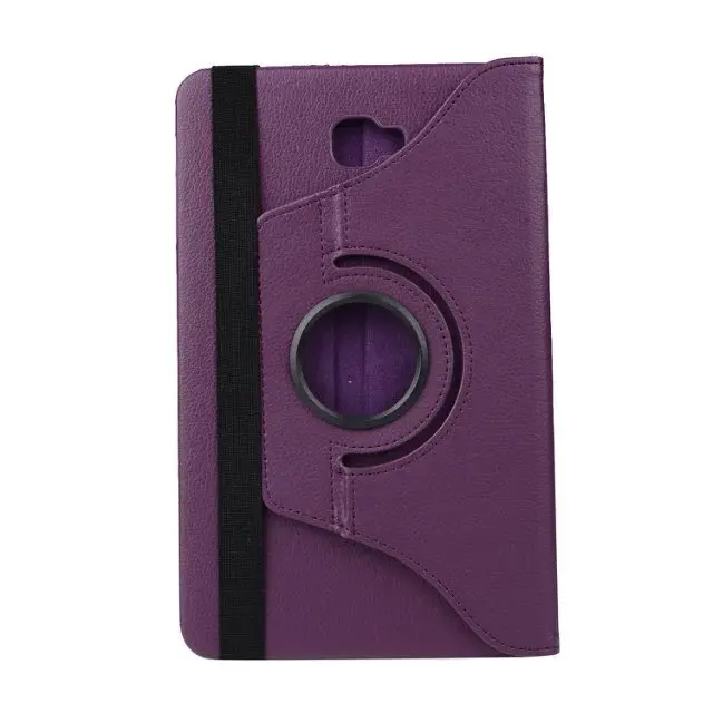 CucKooDo PU кожаный 360 градусов вращающийся стенд чехол для выпуска samsung Galaxy Tab A 10,1 дюймов SM-T580/SM-T585 - Цвет: Purple