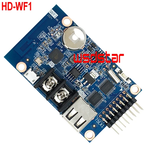 HUIDU HD WF1 HD-WF1 asynchronous 620*32 pixels 1*HUB75E (Can not supported Video) asynchronous display