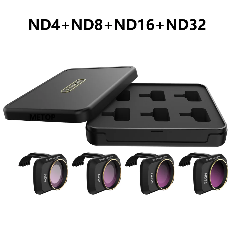 Фильтр для объектива камеры MCUV ND4 ND8 ND16 ND32 CPL ND/PL Комплект фильтров для DJI Mavic Mini Drone аксессуары - Цвет: 4pcs ND filter
